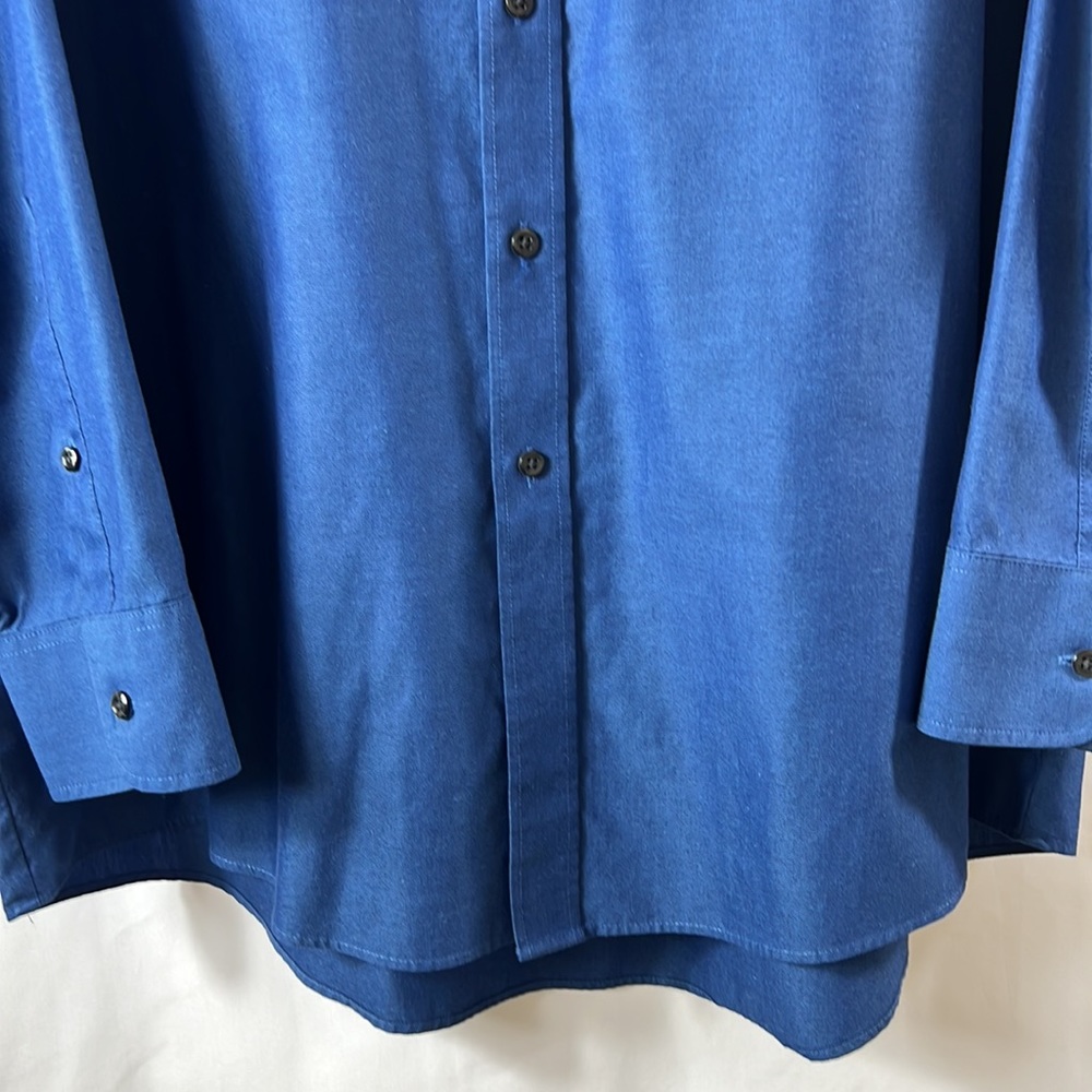 Geoffrey Beene XL Blue Dress Shirt - Picture 7 of 11